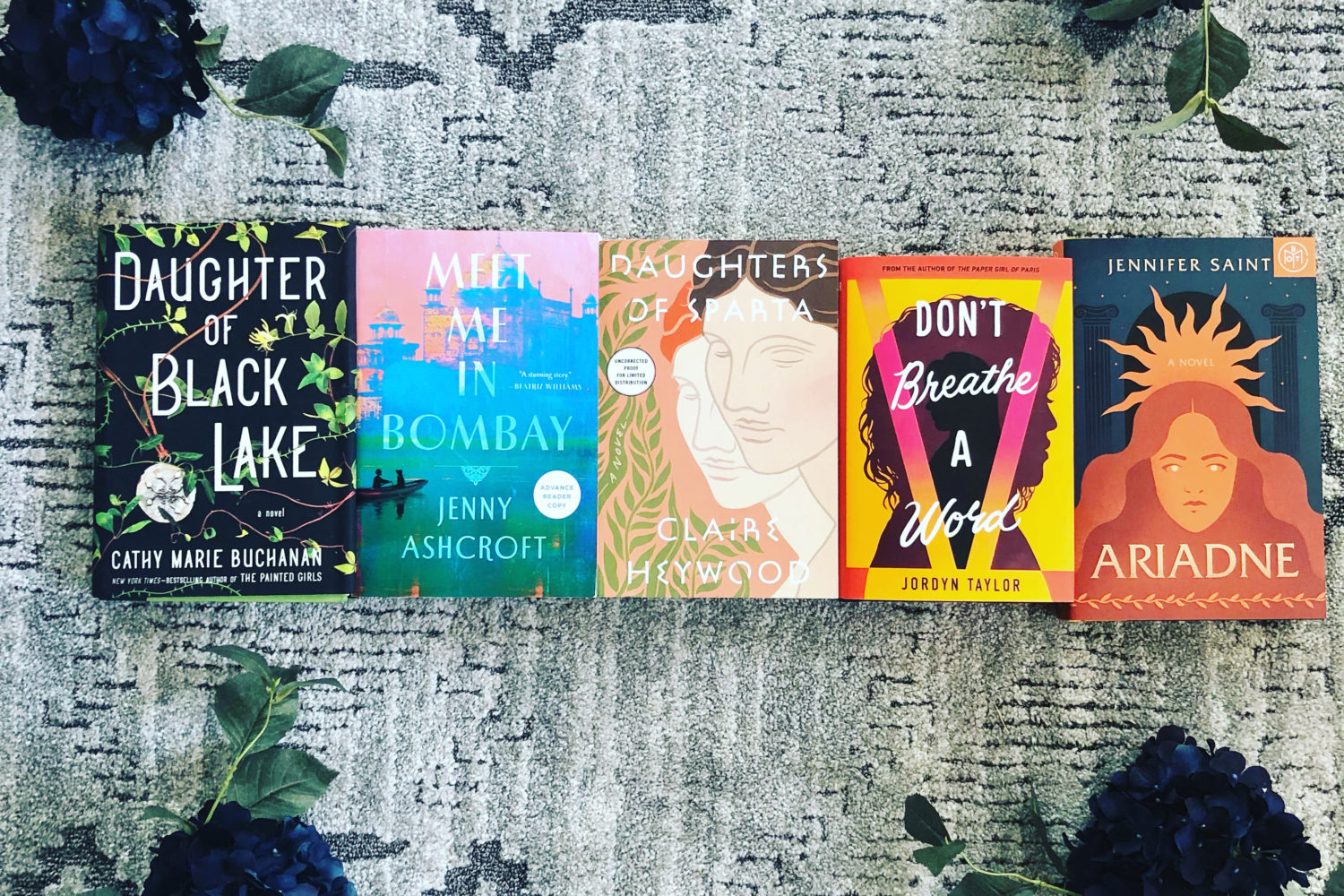 Row of historical fiction books