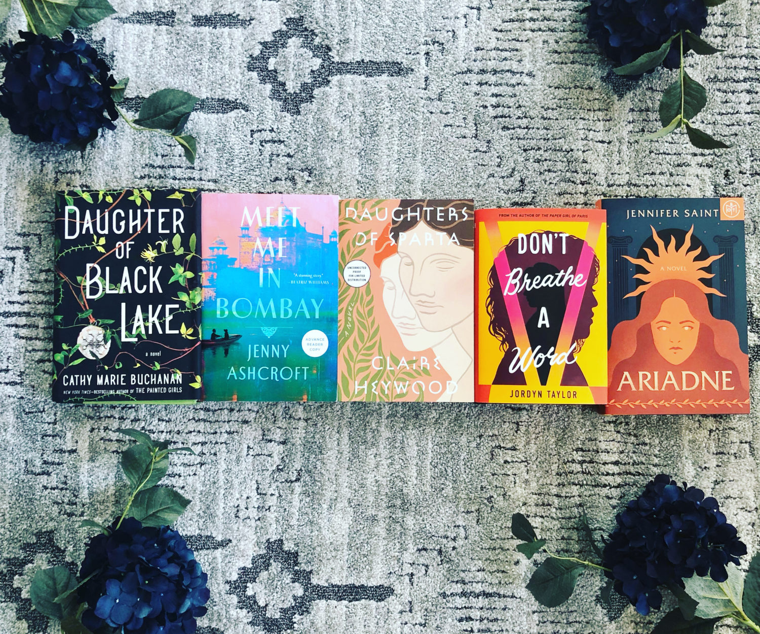 Row of historical fiction books