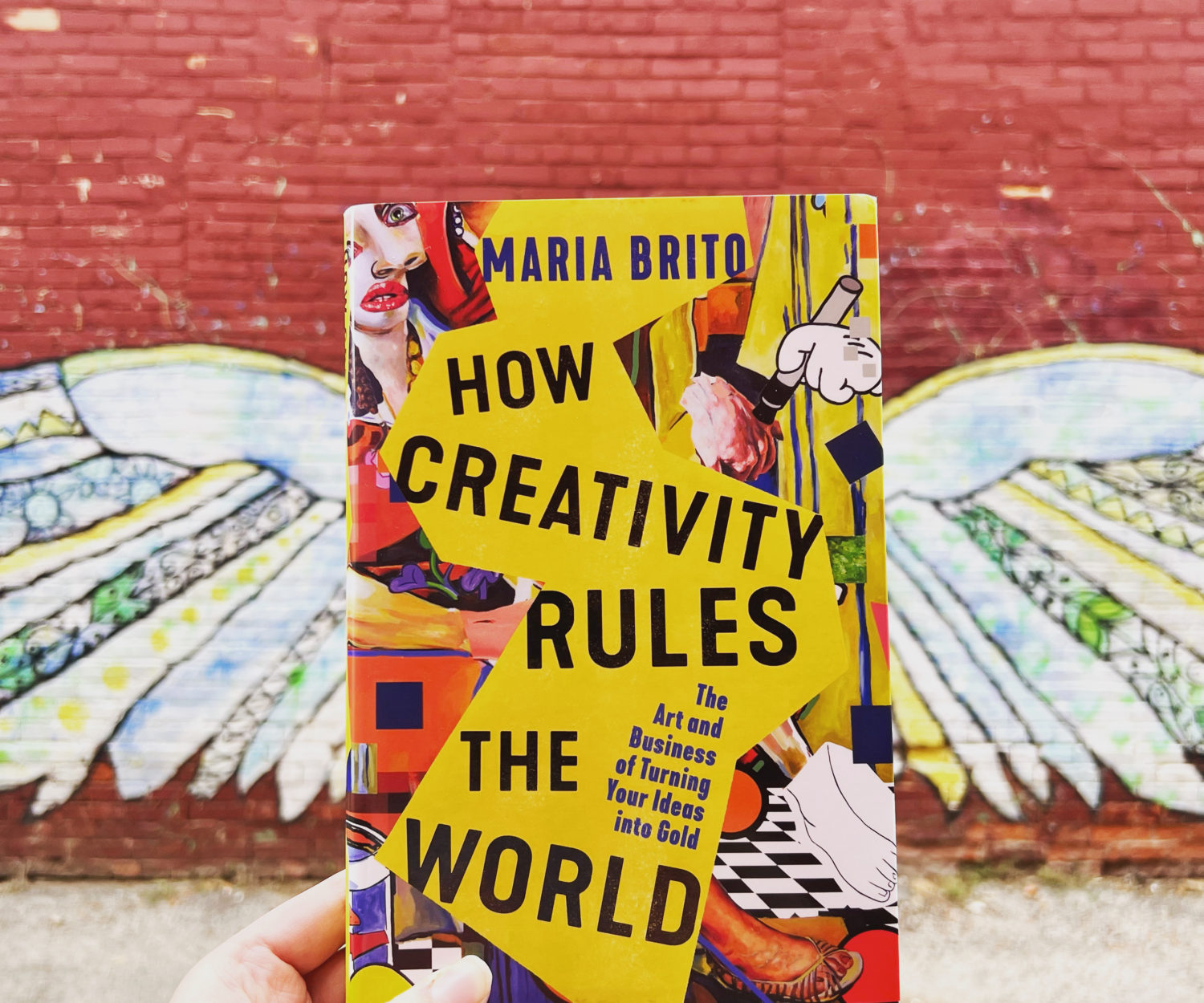Book cover of How Creativity Rules the World with a mural